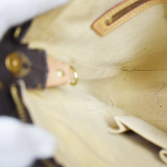 LOUIS VUITTON Logo Looping GM Shoulder Bag Monogram Leather Brown M51145 34KB180 - Picture 11 of 16